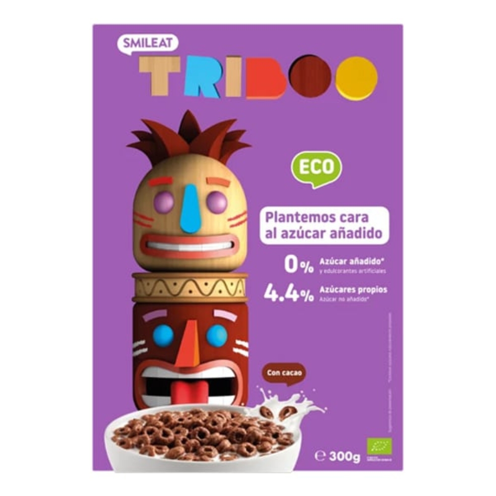 Children's Cereals with Cocoa Rings 300g SMILEAT