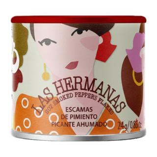 Καυτερή Καπνιστή Πιπεριά La Vera σε Νιφάδες - Pimenton Picante 24g LAS HERMANAS