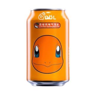 Lychee Flavoured Sparkling Water Pokemon Charmander 330g QDOL