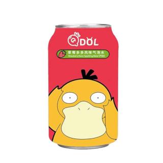Pokemon Psyduck Ανθρακούχο Αναψυκτικό με Γεύση Φράουλα 330g QDOL