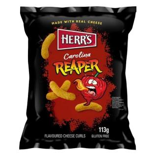 Carolina Reaper Flavored Cheese Curls 113g HERR'S