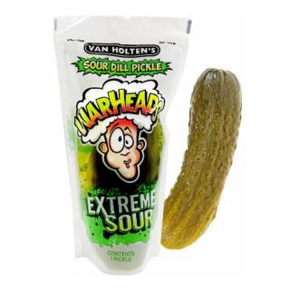 Extreme Sour Cucumber Pickle Warheads 196g VAN HOLTENS