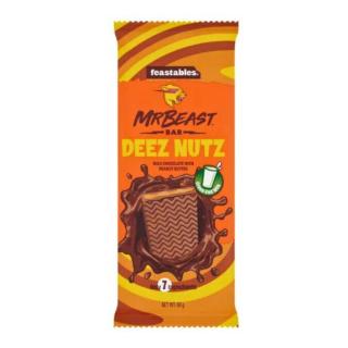 Σοκολάτα Γάλακτος με Φιστικοβούτυρο Deez Nuts 60g MR BEAST
