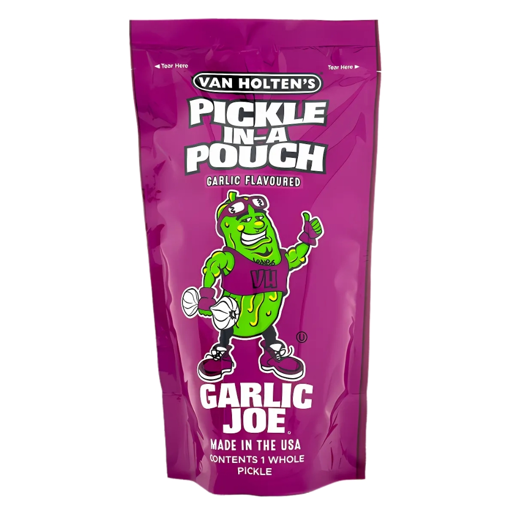 Αγγούρι Τουρσί με Γεύση Σκόρδο Garlic Joe 167g VAN HOLTEN'S