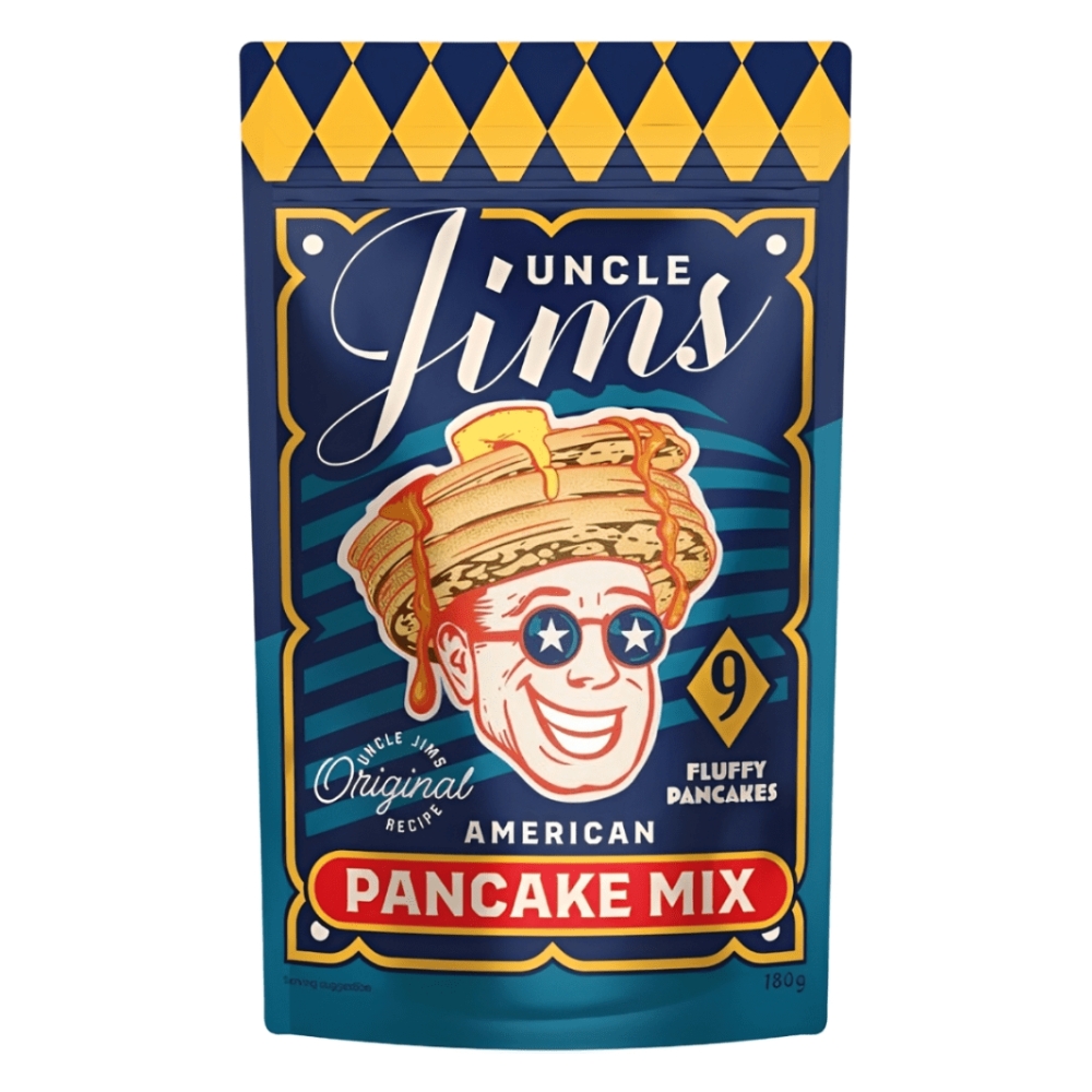 American Style Fluffy Pancake Mix 180g UNCLE JIMS