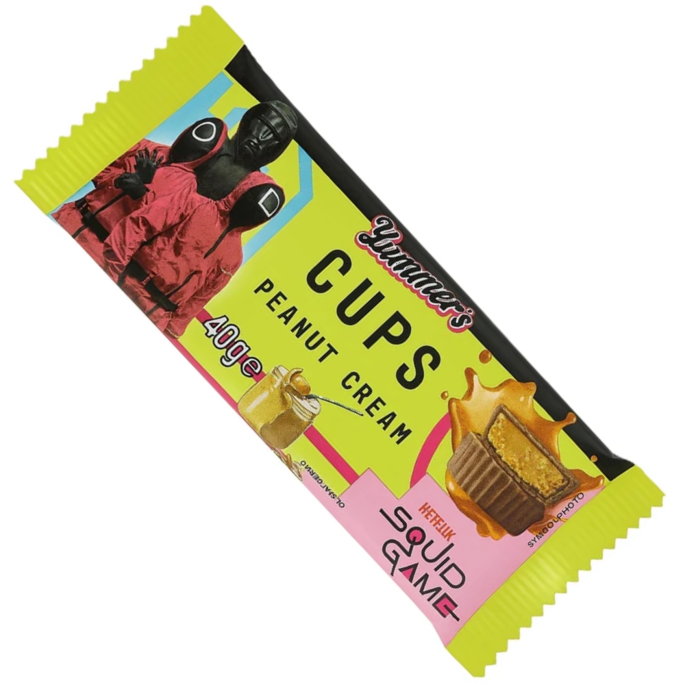Yummers Σοκολατάκια με Γέμιση Κρέμα Φιστίκι 40g SQUID GAME