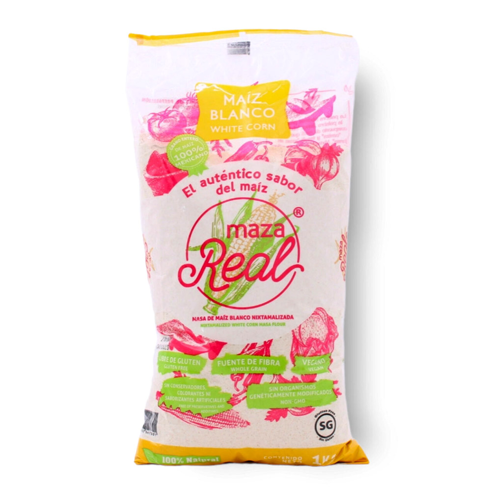 Precooked White Corn Flour 1Kg MAZA REAL