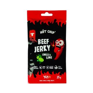 Hot Chili and Lime Flavored Jerky Snack 25g HOT CHIP