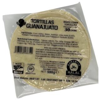 White Corn Tortilla Guanajuato 12cm 30pcs GUANAJUATO