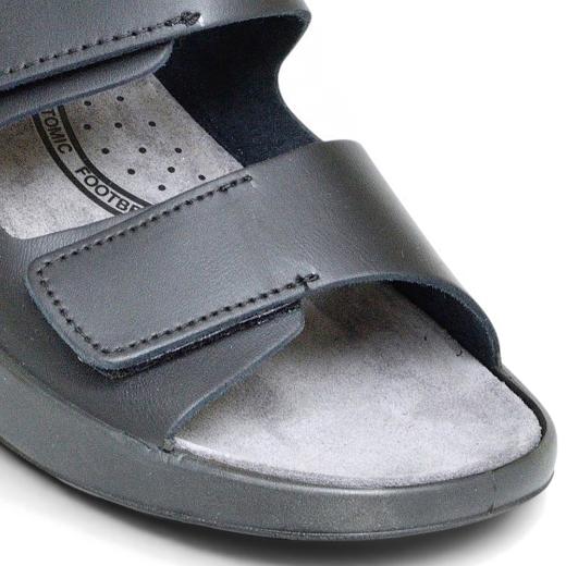 Imac 103722 Ανδρικό Ανατομικό Δερμάτινο Σανδάλι 3 Velcro Made in Italy - 2
