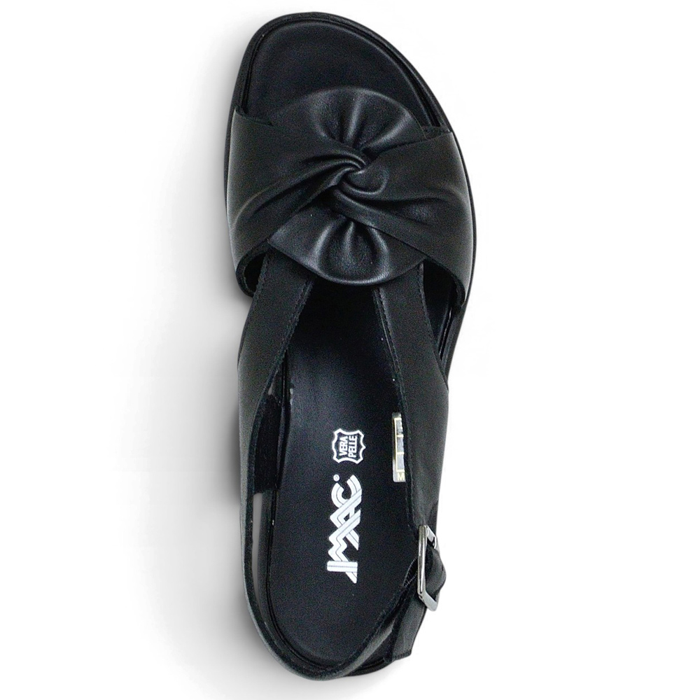 Imac 108290 Γυναικεία Ανατομική Πλατφόρμα Peep Toe Δερμάτινη Made in Italy - 5