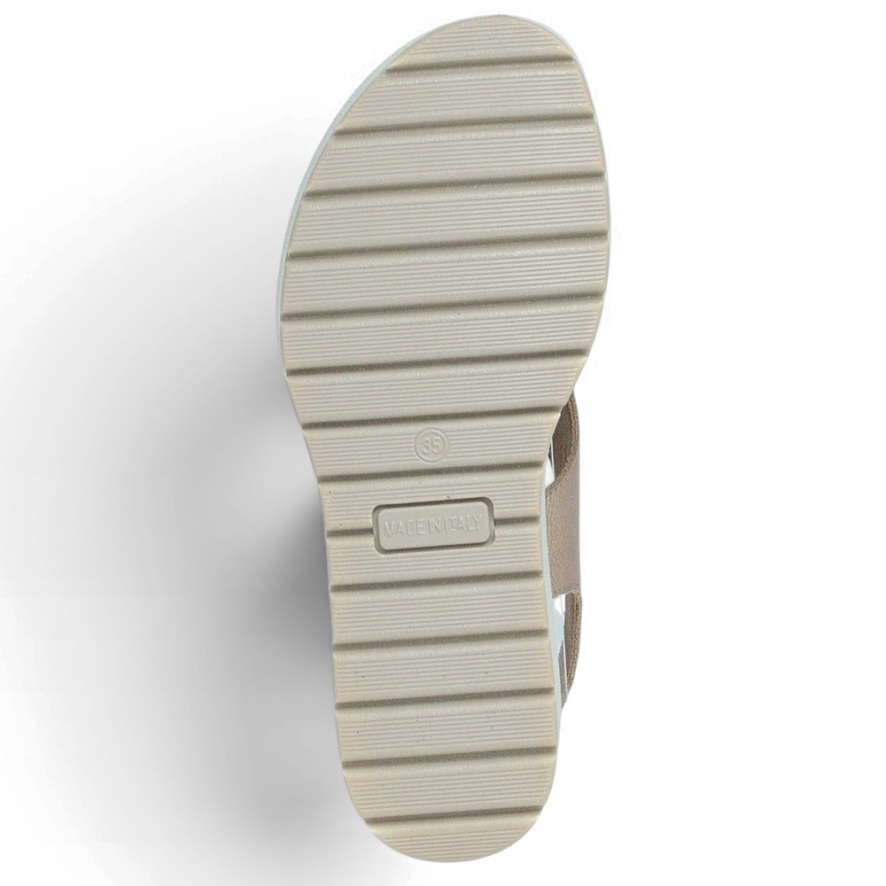 Imac 108290 Γυναικεία Ανατομική Πλατφόρμα Peep Toe Δερμάτινη Made in Italy - 6